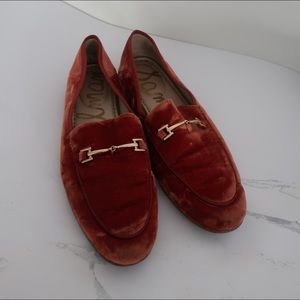 Sam Edelman Paprika Velvet Loafers
